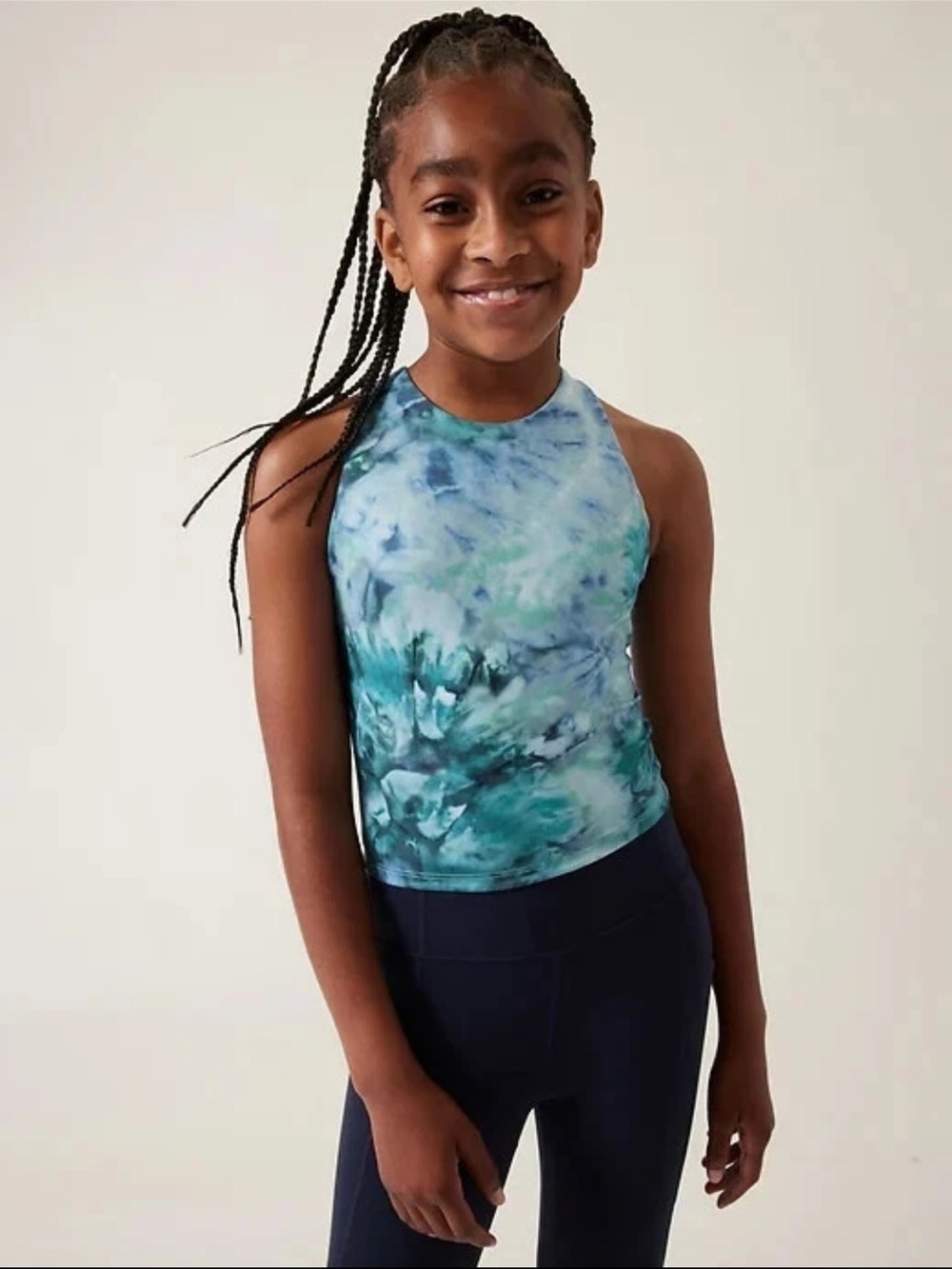 Athleta Girl Long Distance Sports Bra in Solarize Cottage Blue Large 12